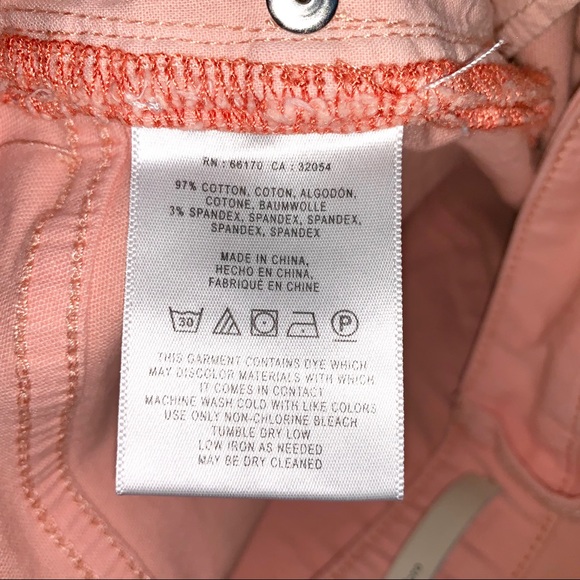 ANTHROPOLOGIE Pilcro & The Letterpress Peach Crop Jeans - Picture 7 of 8